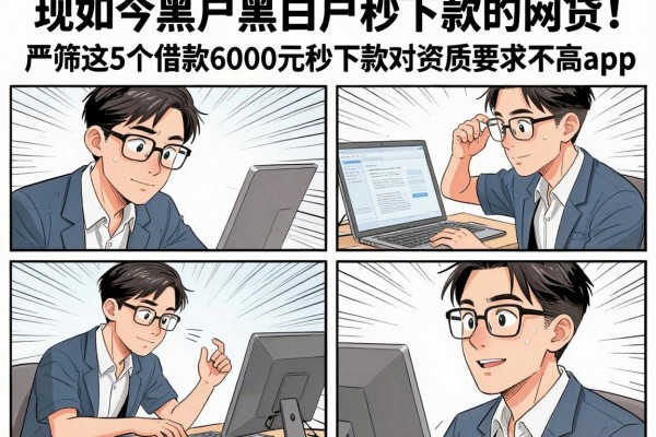 现如今黑户黑白户秒下款的网贷！严筛这5个借款6000元秒下款对资质要求不高app