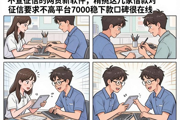 不查征信的网贷新软件，精挑​这几家借款对征信要求不高平台7000稳下款口碑很在线