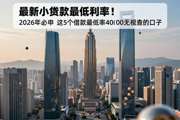 最新小额贷款最低利率！2026年必申​这5个借款最低利率40000无视查的口子