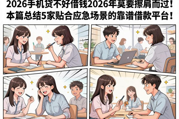 2026手机贷不好借钱2026年莫要擦肩而过！本篇总结5家贴合应急场景的靠谱借款平台