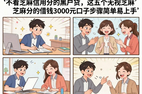 不看芝麻信用分的黑户贷，这五个无视芝麻分的借钱3000元口子步骤简单易上手