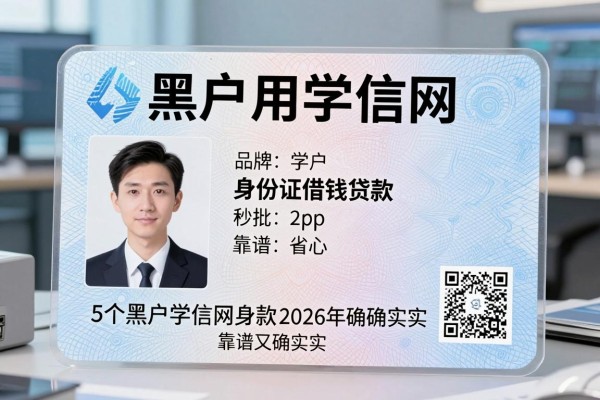 黑户用学信网 身份证借钱2026年确确实实，这5个黑户学信网身份证贷款秒批app靠谱又省心