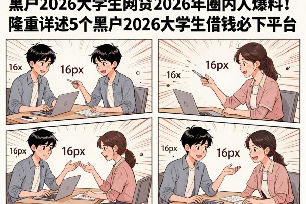 黑户2026大学生网贷2026年圈内人爆料！隆重详述5个黑户2026大学生借钱必下平台