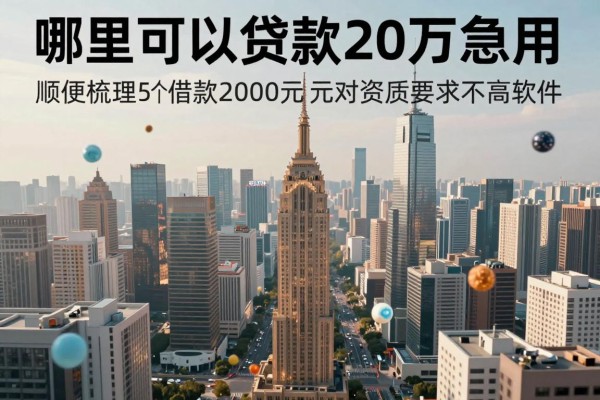 哪里可以贷款20万急用2026年必备技能！顺便梳理5个借款2000元对资质要求不高软件