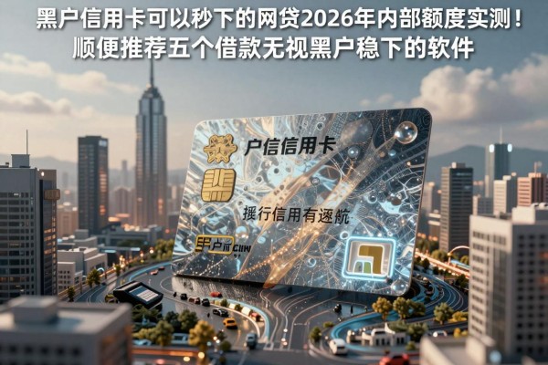 黑户信用卡可以秒下的网贷2026年内部额度实测！顺便推荐五个借款无视黑户稳下的软件