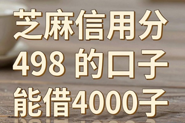 芝麻信用分498能下的口子，揭秘这五个芝麻信用分498能借4000的app真心值得选