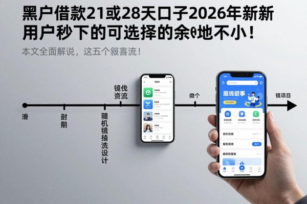 黑户借款21或28天口子2026年新用户秒下的可选择的余地不小！，本文全面解说​这五个借钱app！