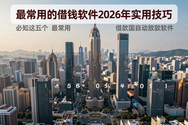 最常用的借钱软件2026年实用技巧！必知这五个最常用的借款自动放款软件