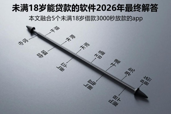 未满18岁能贷款的软件2026年最终解答！本文融合5个未满18岁借款3000秒放款的app