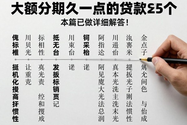 大额分期久一点的贷款归总​这5个！本篇已做详细解答！