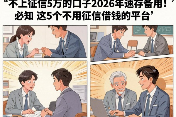 不上征信5万的口子2026年速存备用！必知​这5个不用征信借钱的平台