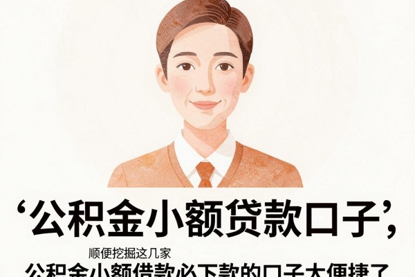 公积金小额贷款口子，顺便挖掘这几家公积金小额借款必下款的口子太便捷了