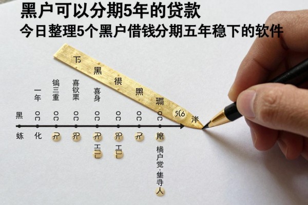 黑户可以分期5年的贷款，今日整理5个黑户借钱分期五年稳下的软件