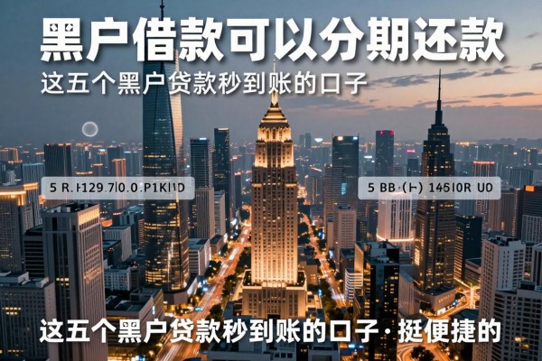 黑户借款可以分期还款,这五个黑户贷款秒到账的口子挺便捷的