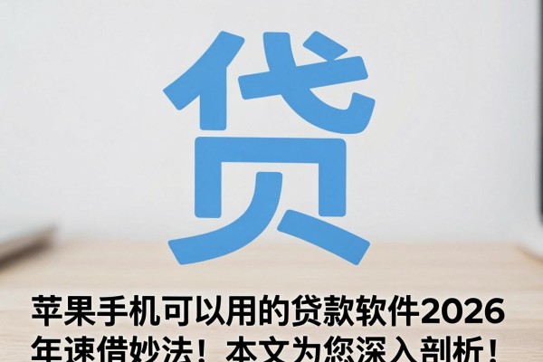 苹果手机可以用的贷款软件2026年速借妙法！本文为您深入剖析！