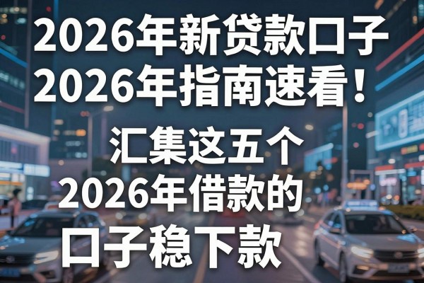2026年新贷款的口子2026年指南速看！汇集这五个2026年借款的口子稳下款