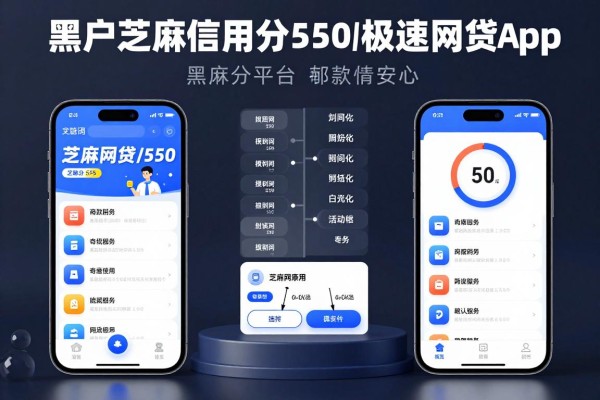黑户芝麻信用分550极速网贷app，同时展示这五个黑户芝麻分550借款5000元的平台特别安心