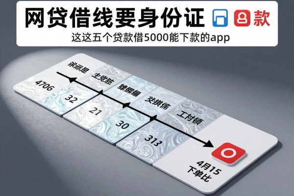 网贷借钱要身份证，今日汇总这五个贷款借5000能下款的app