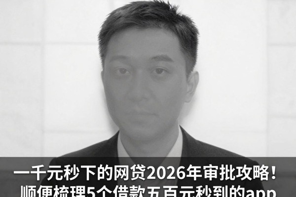 一千元秒下的网贷2026年审批攻略！顺便梳理5个借款五百元秒到的app