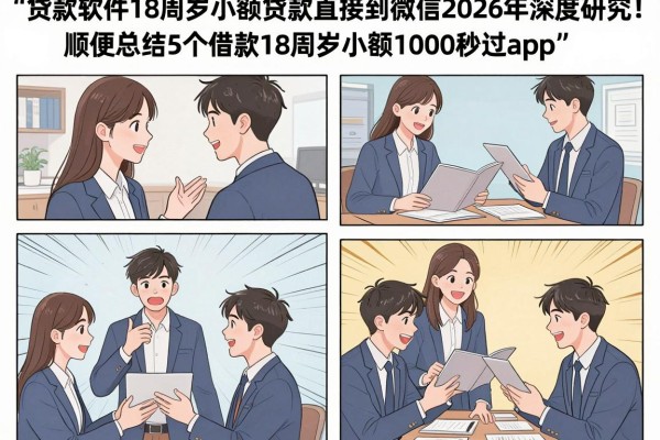贷款软件18周岁小额贷款直接到微信2026年深度研究！顺便总结5个借款18周岁小额1000秒过app