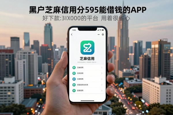 如今黑户芝麻信用分595能借钱的app，2026年这5个黑户芝麻595对贷款要求不高好下款3000的平台用着很省心