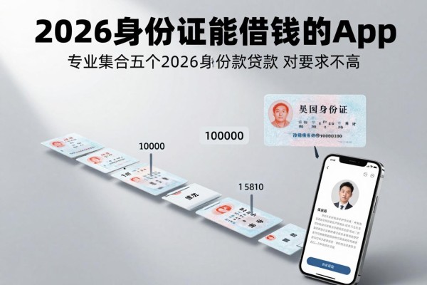 2026身份证能借钱的app，专业集合五个2026身份证贷款对要求不高10000秒到账的app