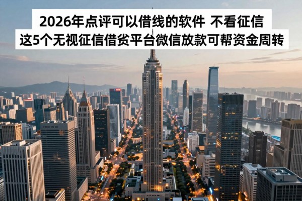 2026年点评可以借钱的软件 不看征信，这5个无视征信借钱平台微信放款可帮资金周转