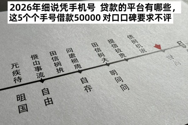 2026年细说凭手机号贷款的平台有哪些，这5个手机号借款50000对资质要求不高口子口碑备受好评