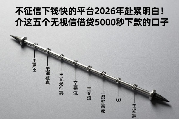 不看征信下钱快的平台2026年赶紧明白！介绍这五个无视征信借钱5000秒下款的口子