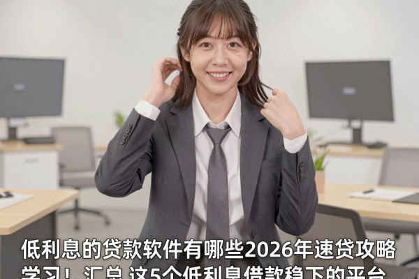低利息的贷款软件有哪些2026年速贷攻略学习！汇总​这5个低利息借款稳下的平台