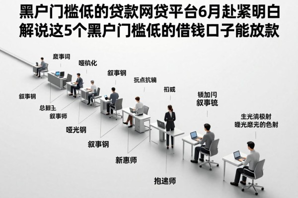 黑户门槛低的贷款网贷平台6月赶紧明白，解说这5个黑户门槛低的借钱口子能放款