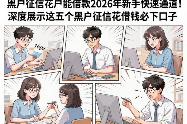 黑户征信花户能借款2026年新手快速通道！深度展示这五个黑户征信花借钱必下口子