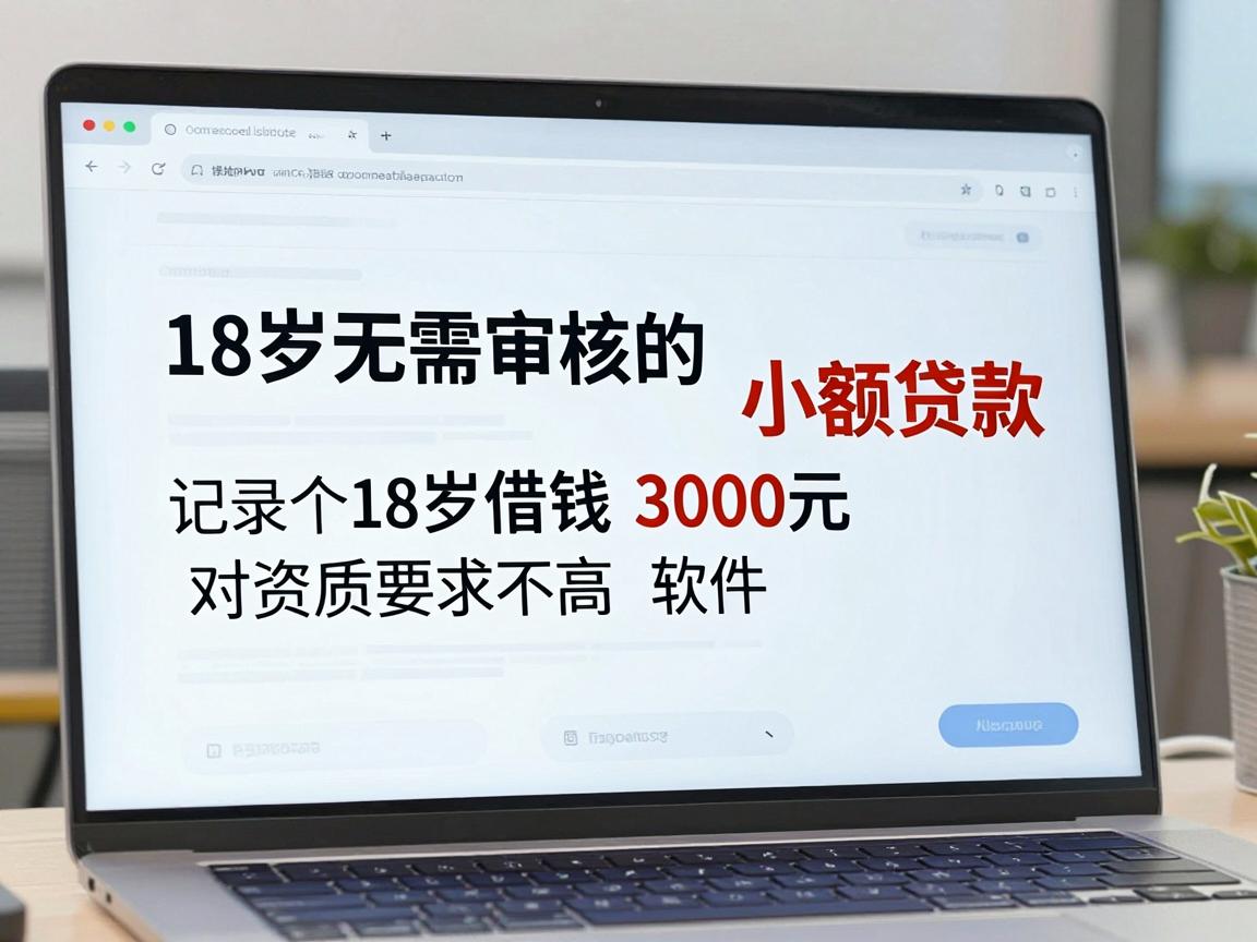 18岁无需审核的小额贷款，记录这五个18岁借钱3000元对资质要求不高软件