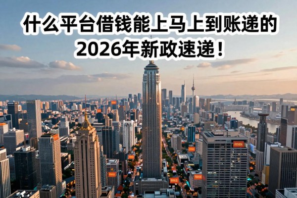 什么平台借钱能马上到账的2026年新政速递!本文为您隆重叙述!