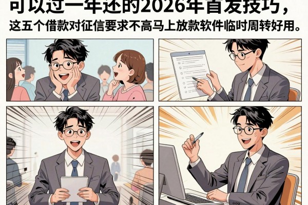 可以过一年还的2026年首发技巧，这五个借款对征信要求不高马上放款软件临时周转好用