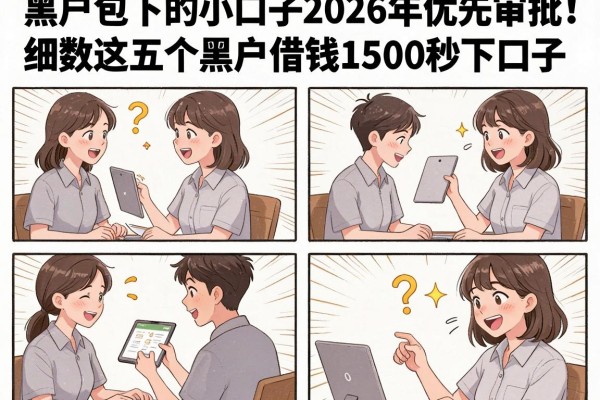 黑户包下的小口子2026年优先审批！细数这五个黑户借钱1500秒下口子