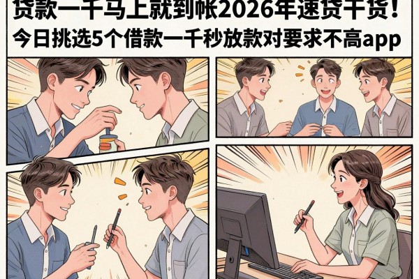 贷款一千马上就到帐2026年速贷干货！今日挑选5个借款一千秒放款对要求不高app