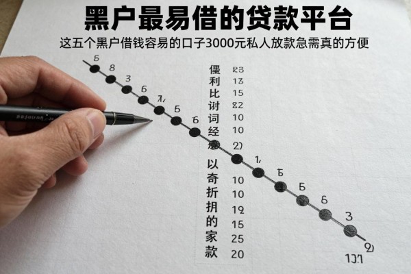 黑户最容易借的贷款平台，这五个黑户借钱容易的口子3000元私人放款急需真的方便