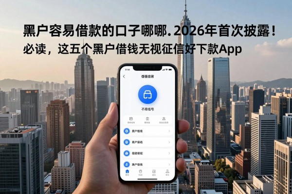 黑户容易借款的口子有哪些2026年首次披露！必读​这五个黑户借钱无视征信好下款app