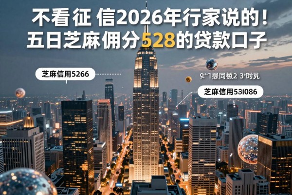 不看网黑不看征信2026年行家说的！今日汇总这五个芝麻信用分528的贷款口子