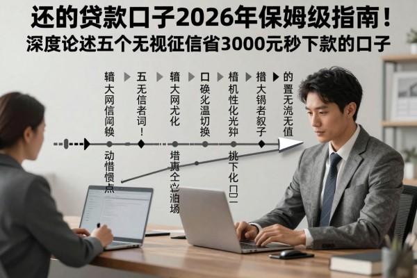 不用还的贷款口子2026年保姆级指南！深度论述五个无视征信借钱3000元秒下款的口子