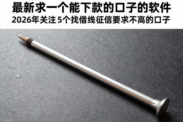 最新求一个能下款的口子的软件，2026年关注这5个找借钱对征信要求不高的口子