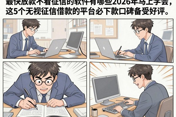 最快放款不看征信的软件有哪些2026年马上学会，这5个无视征信借款的平台必下款口碑备受好评