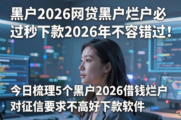 黑户2026网贷黑户烂户必过秒下款2026年不容错过！今日梳理5个黑户2026借钱烂户对征信要求不高好下款软件