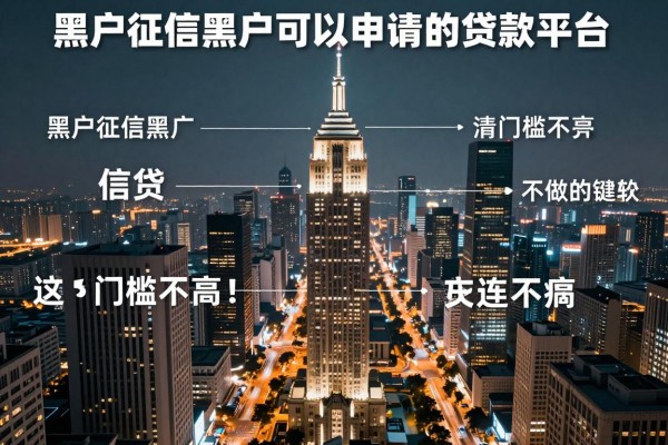黑户征信黑户可以申请的贷款平台这5个门槛不高！本文为您隆重解析！