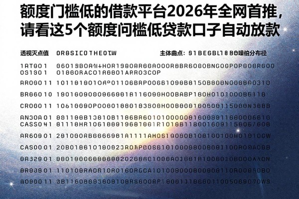 额度门槛低的借款平台2026年全网首推,请看这5个额度门槛低的贷款口子自动放款