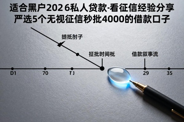 适合黑户2026年私人贷款不看征信经验分享，严选5个无视征信秒批4000的借款口子