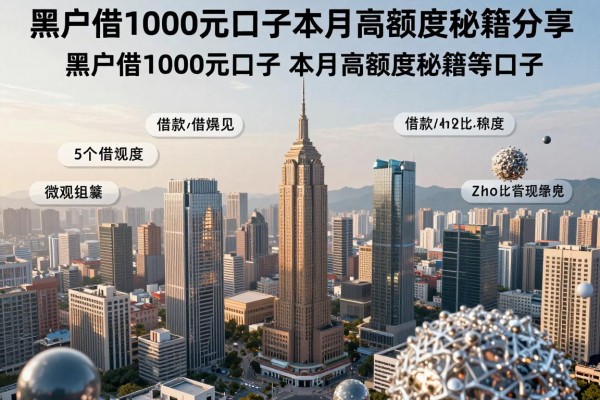 黑户借1000元口子本月高额度秘籍分享!归纳5个借款3000元的口子